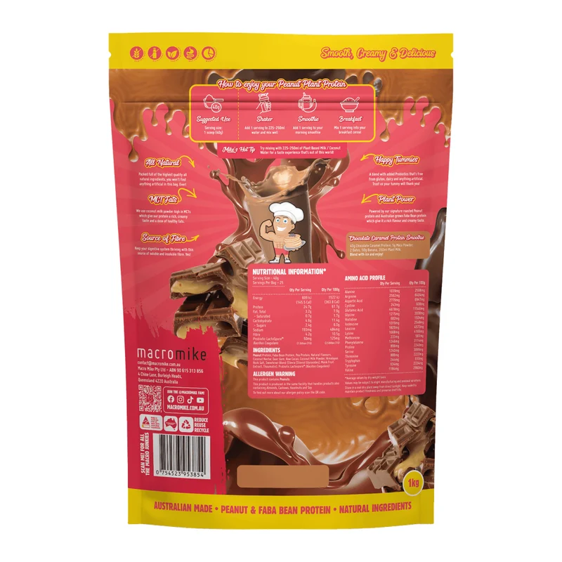 Peanut Plant Protein Chocolate Caramel 1kg