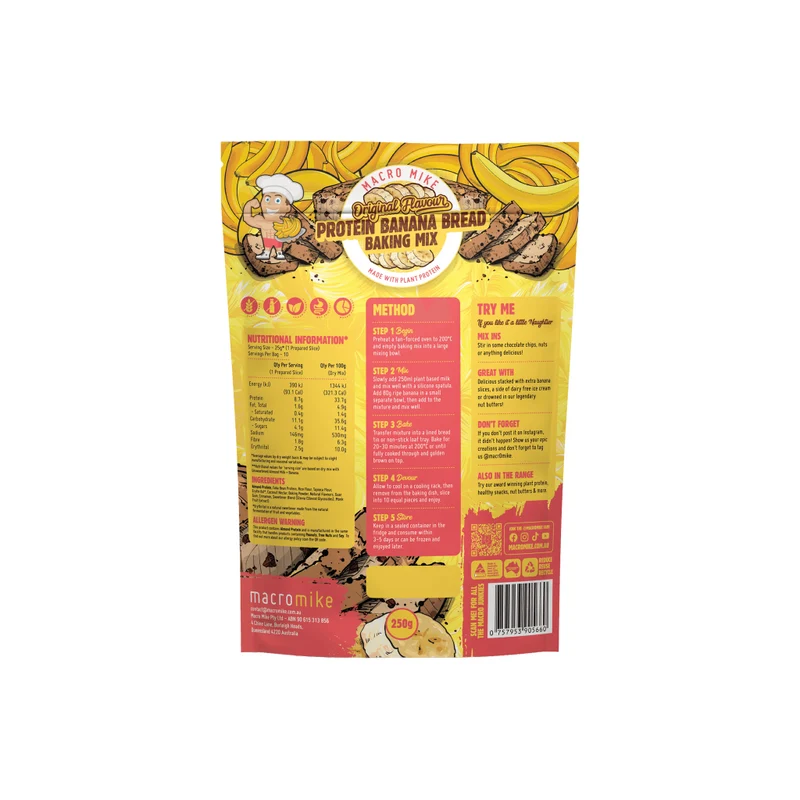 Original Protein Banana Bread Baking Mix 250g