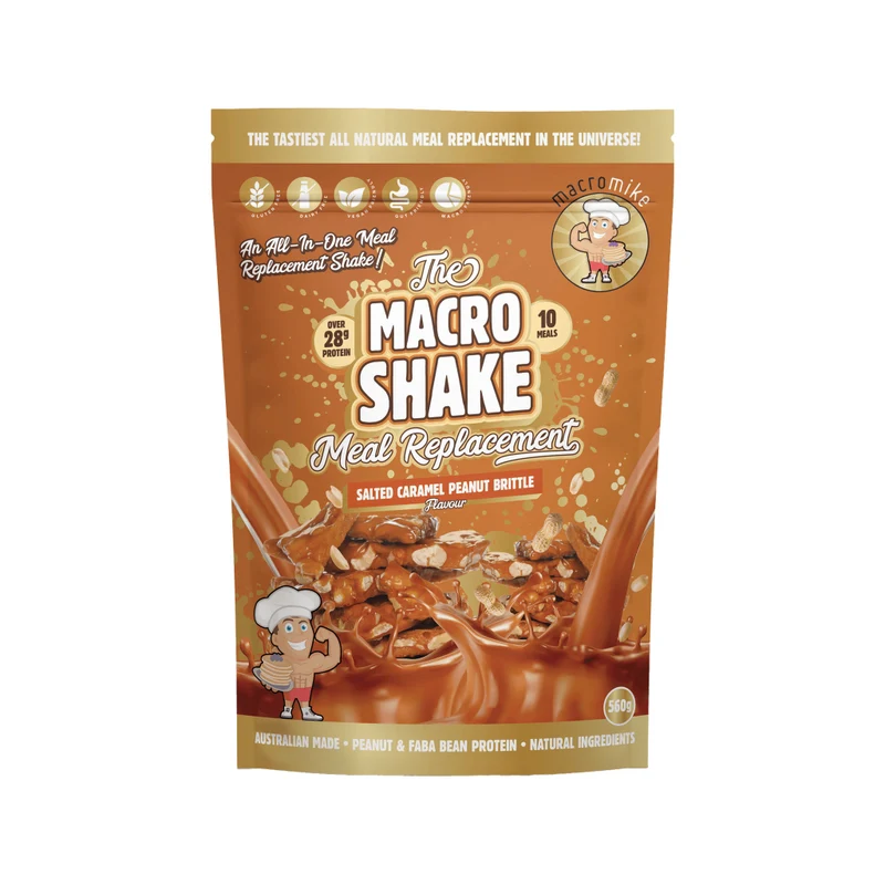 Macro Shake Meal Replacement Salted Caramel Peanut Brittle 560g