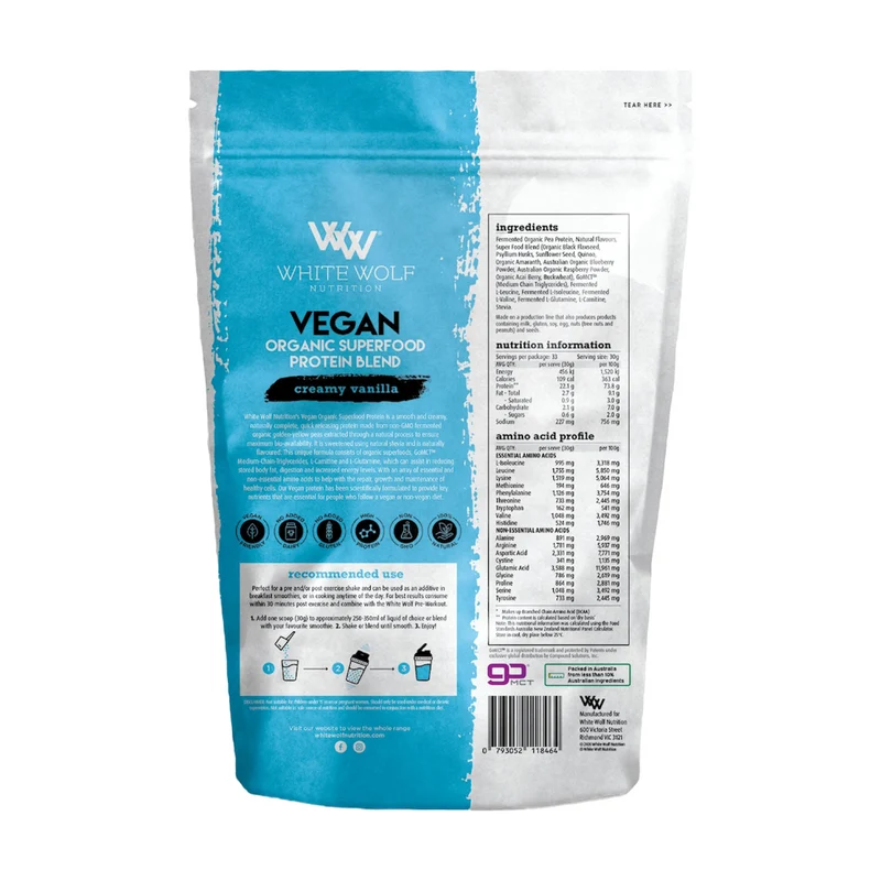 Vegan Pea Protein Creamy Vanilla 1kg