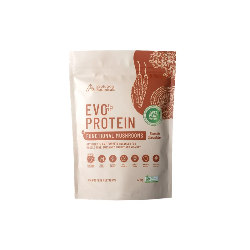 EVO+ Protein Mushrooms Smooth Chocolate 450g
