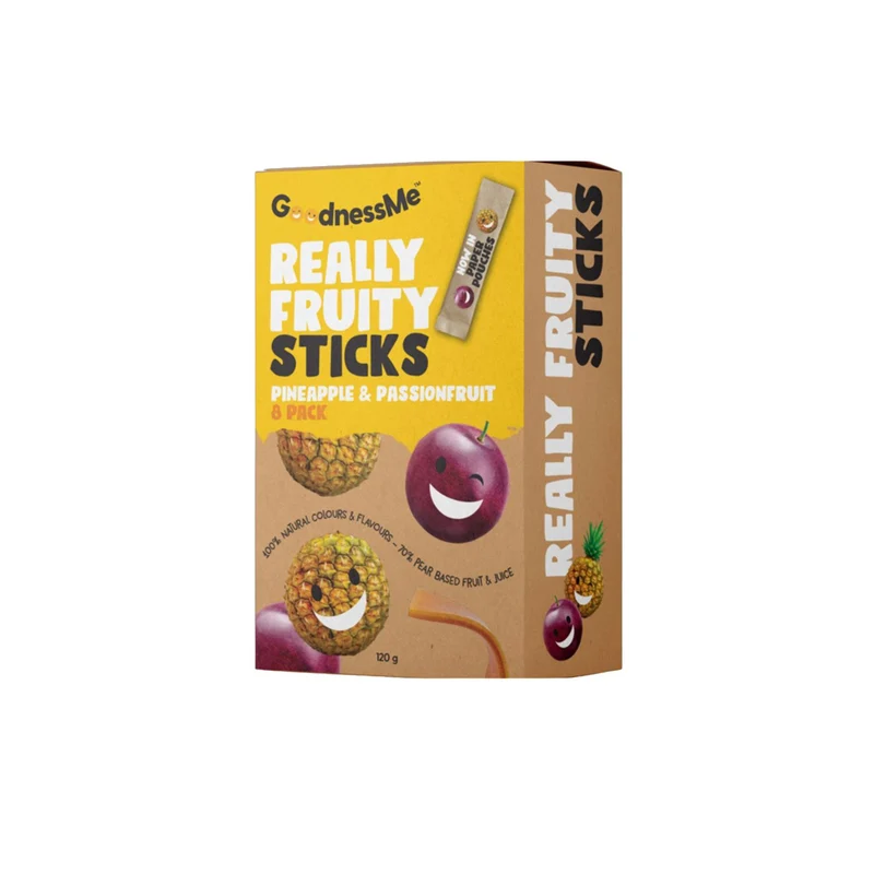 Really Fruity Sticks Pineapple & Passionfruit 8pk 120g