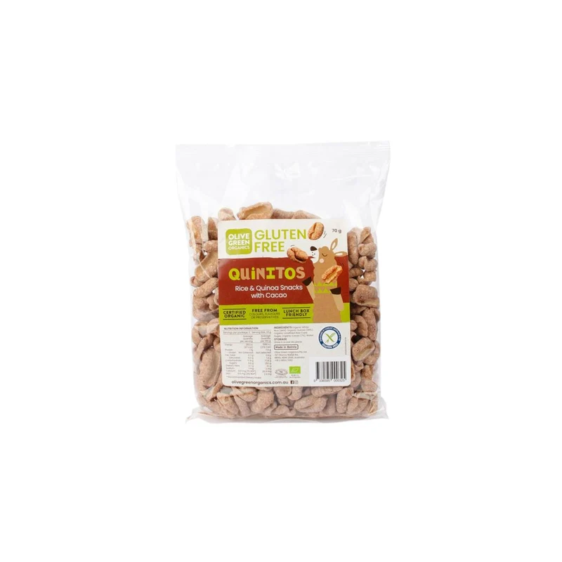 Quinitos Rice & Quinoa Snacks Cacao 70g