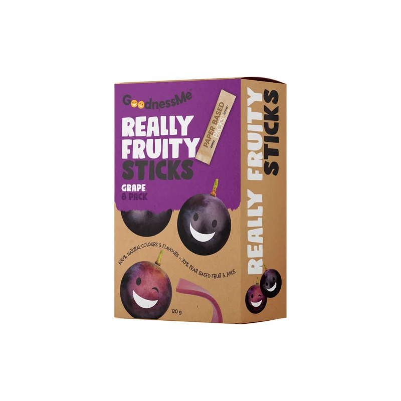 Really Fruity Sticks Grape 8pk 120g