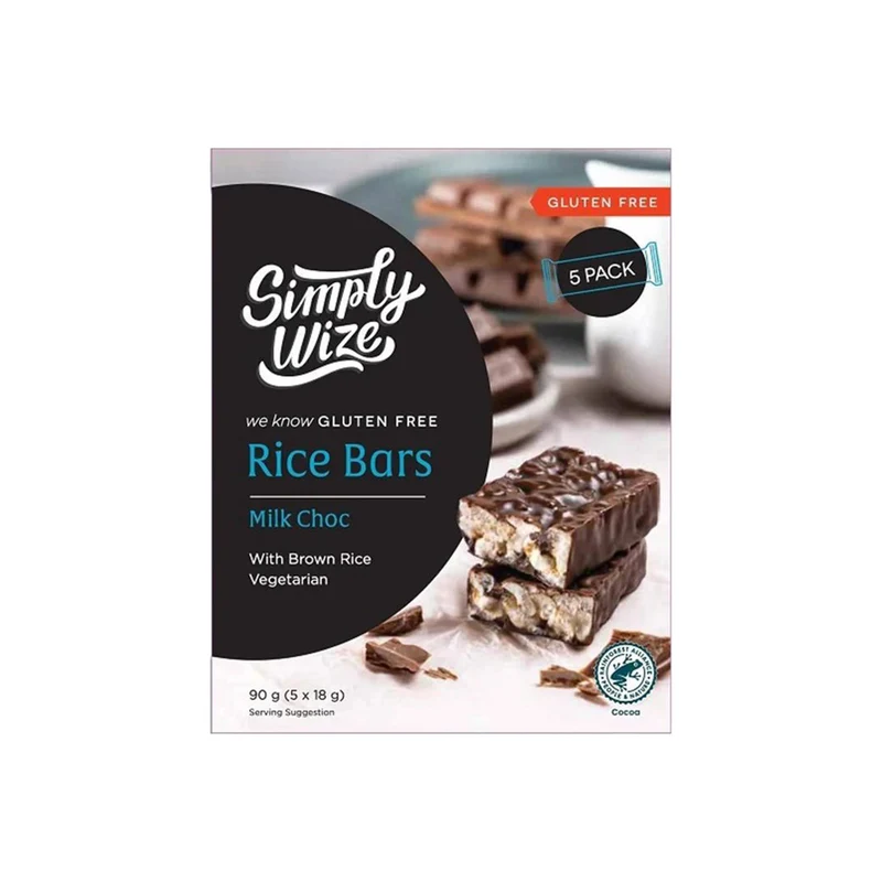 Rice Bars Milk Choc 5pk 90g