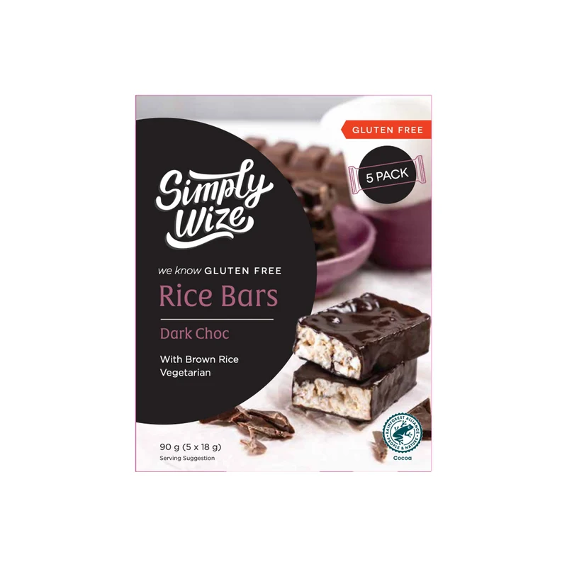 Rice Bars Dark Choc 5pk 90g