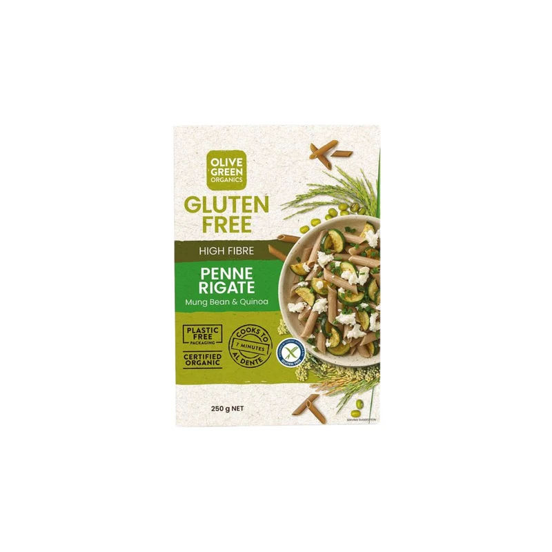 High Fibre Penne Rigate Mung Bean & Quinoa 250g