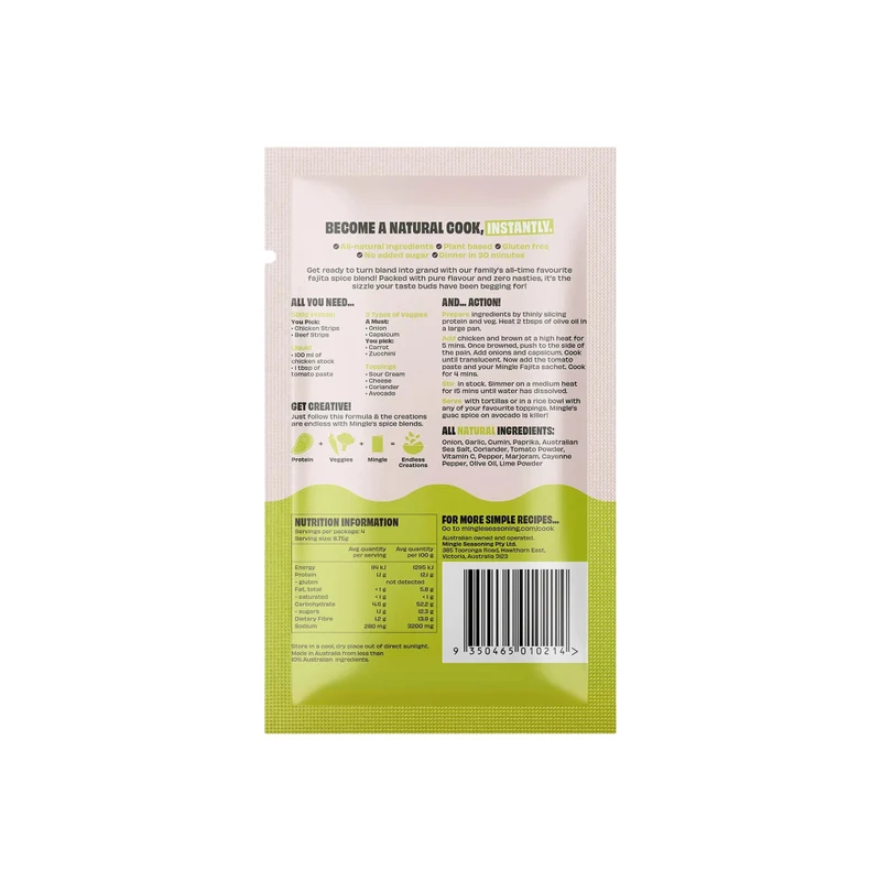 Can't Beat A Mexican Fajita Spice Blend 30g