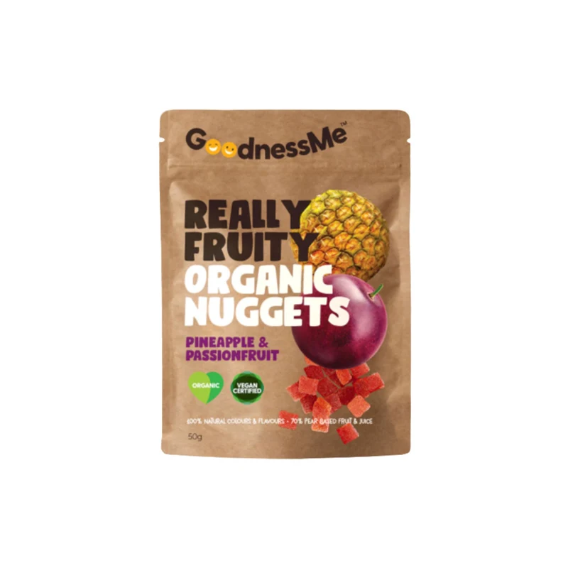 Organic Fruit Nuggets Pineapple & Passionfruit 50g