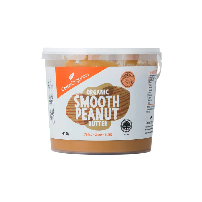 Organic Smooth Peanut Butter 2kg