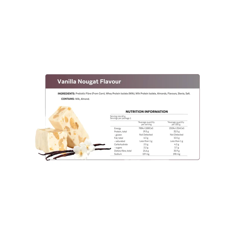 Vanilla Nougat Protein Bar 60g