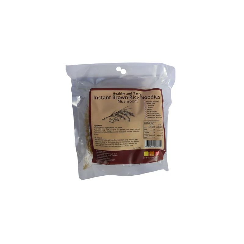 Instant Brown Rice Noodles Mushroom 60g
