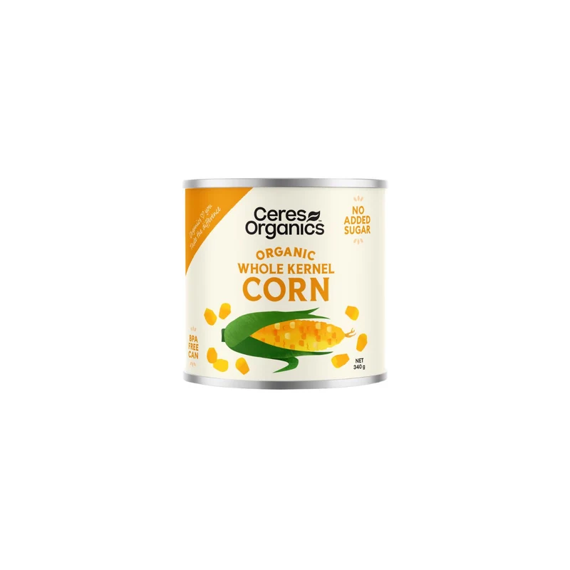Organic Whole Kernel Corn 340g