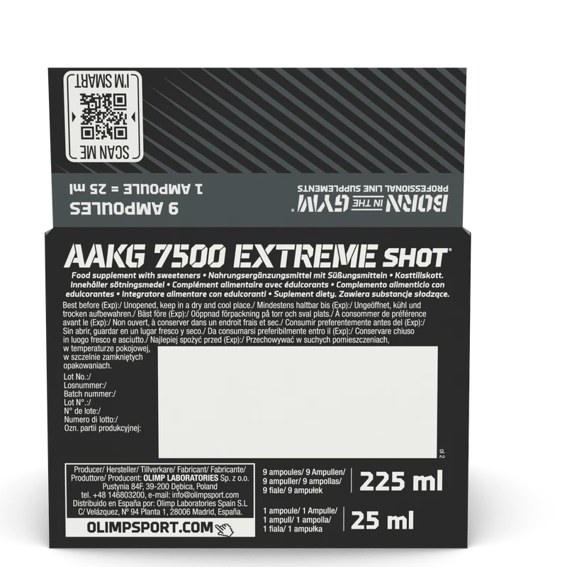 AAKG 7500 Extreme Shot (9 x 25ml)