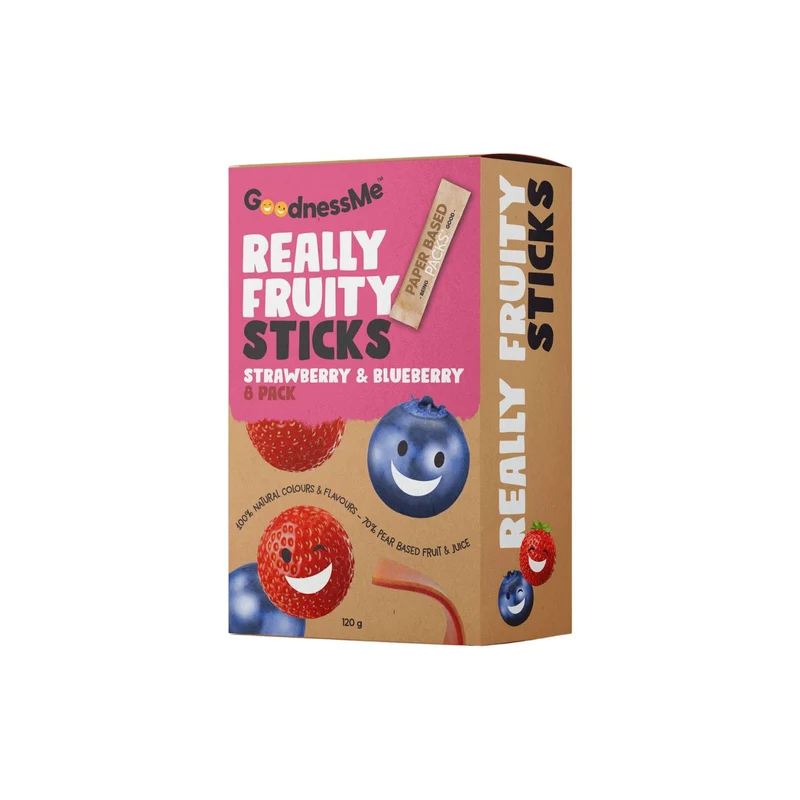 Really Fruity Sticks Strawberry & Blueberry 8pk 120g