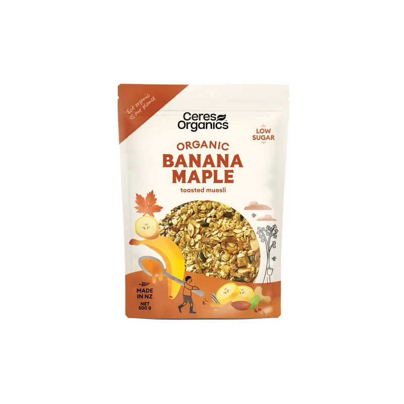 Organic Banana Maple Toasted Muesli 500g