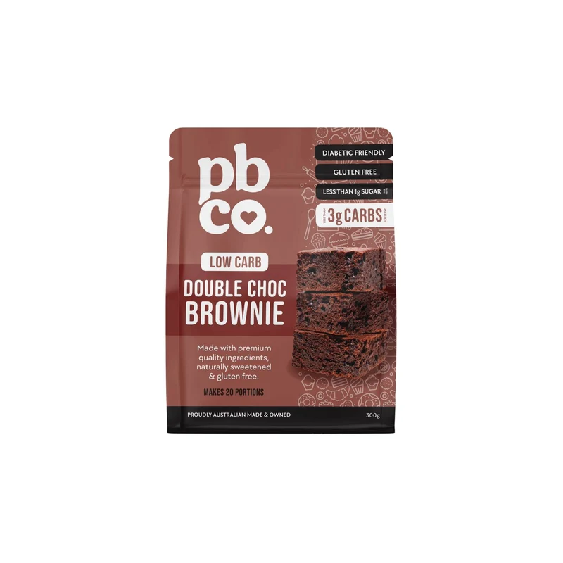 Low Carb Double Choc Brownie 300g