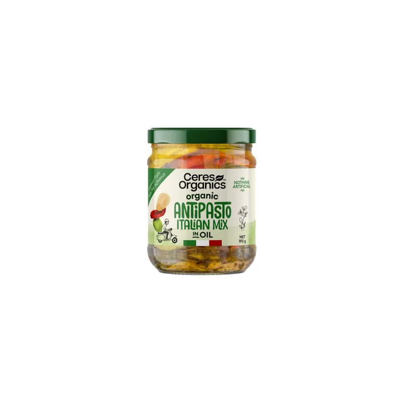 Organic Antipasto Italian Mix in Oil 190g