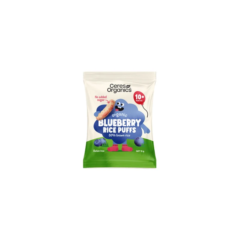 Organic Blueberry Rice Puffs 15g