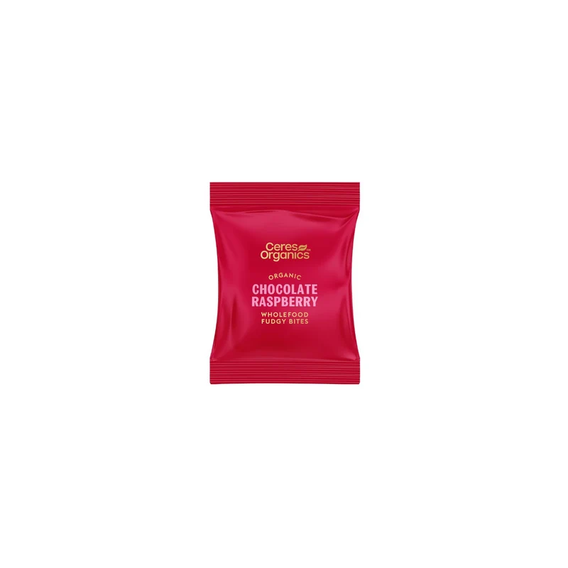 Organic Chocolate Raspberry Fudgy Bites 30g
