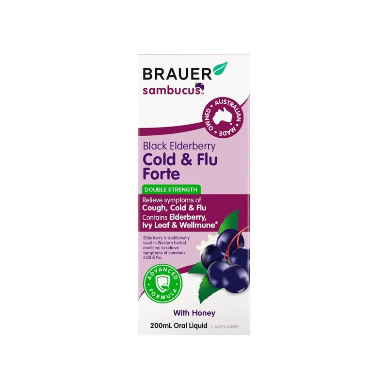 Sambucus Black Elderberry Cold & Flu Forte 100ml