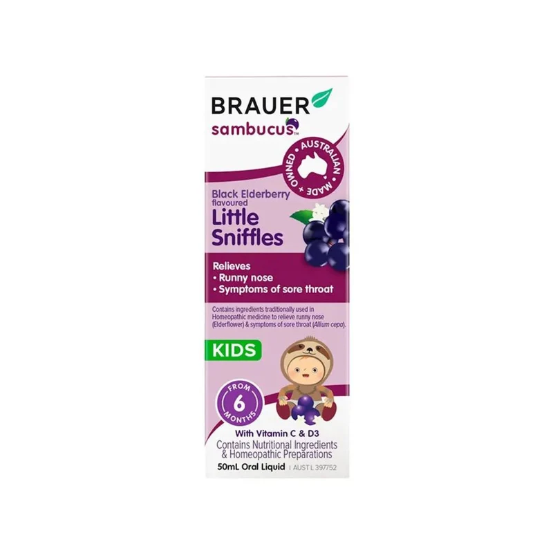 Sambucus Black Elderberry Kids Little Sniffles 50ml