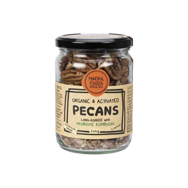 Organic & Activated Pecans 220g