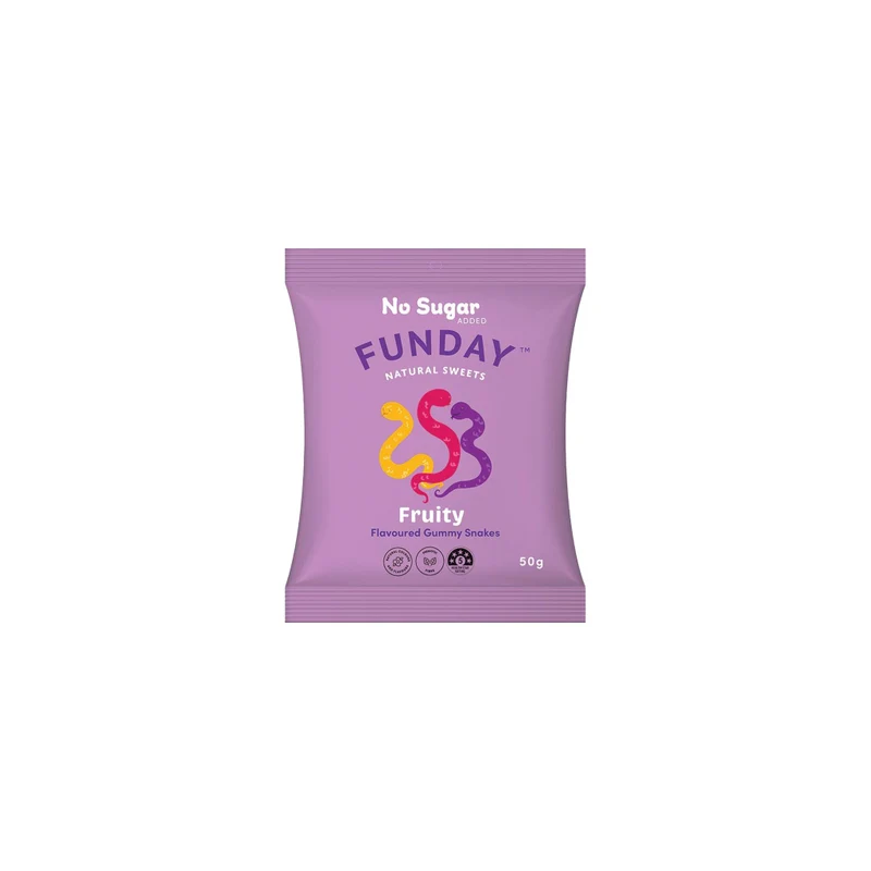 Fruity Gummy Snakes 50g