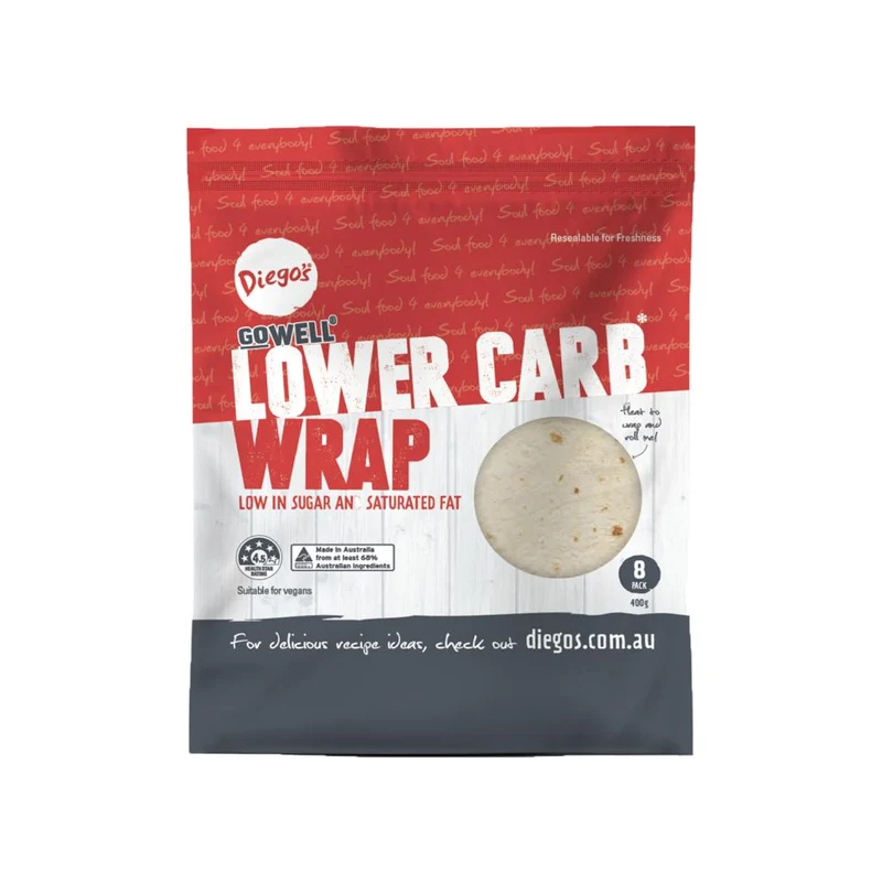 Lower Carb Wraps 8pk 400g