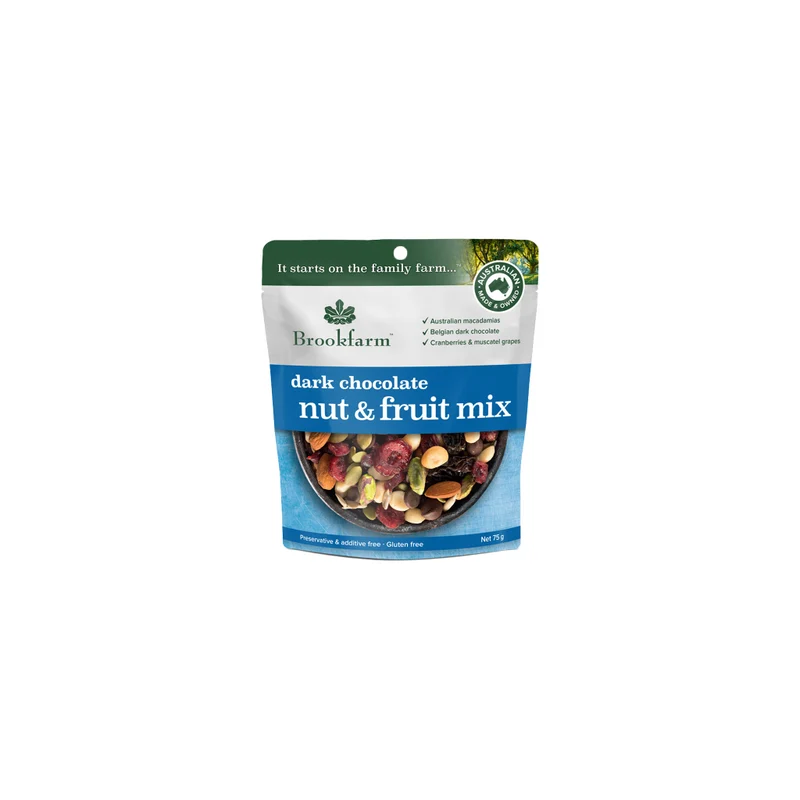 Dark Chocolate Nut & Fruit Mix 75g
