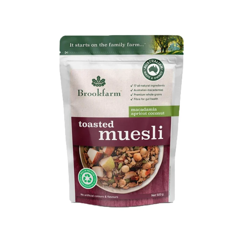 Macadamia Apricot Coconut Toasted Muesli 500g