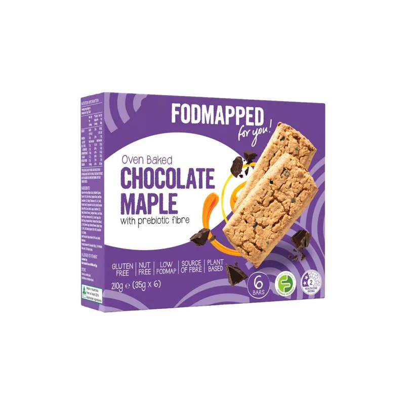 Oven Baked Chocolate Maple Bars 6pk 210g