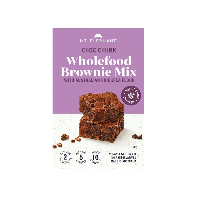 Choc Chunk Wholefood Brownie Mix 350g