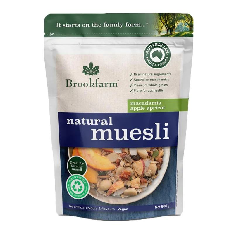 Macadamia Apple Apricot Natural Muesli 1.5kg