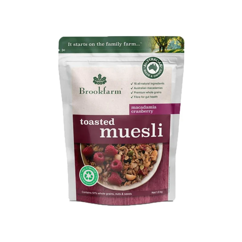 Macadamia Cranberry Toasted Muesli 500g