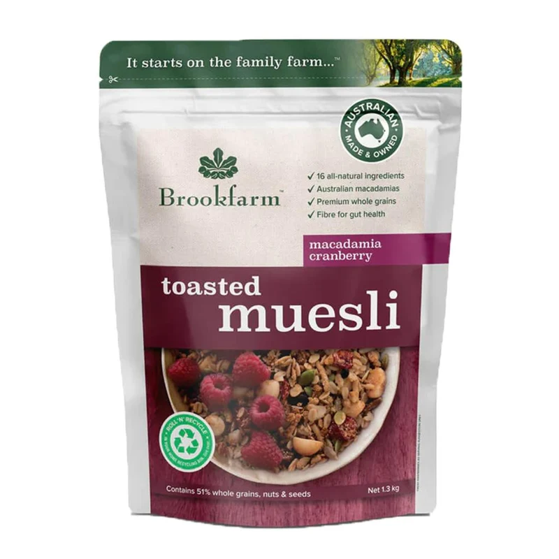Macadamia Cranberry Toasted Muesli 1.3kg