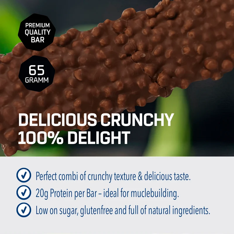3 x Crunchy Protein Bar Deluxe (je 12x65g)