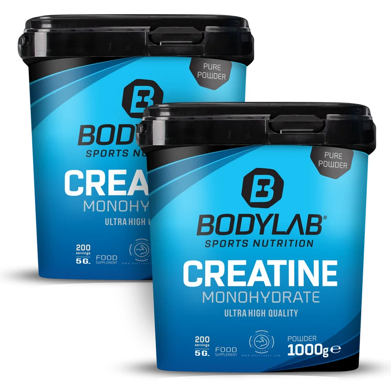 Creatine Monohydrate - 100% Pure Powder (2x1000g)