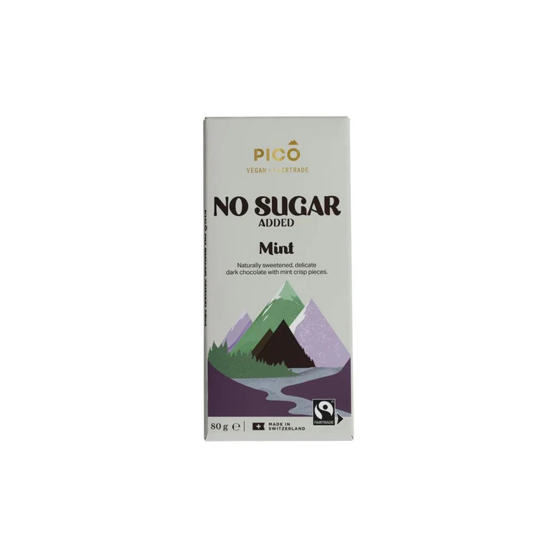 No Added Sugar Dark Mint Chocolate 80g