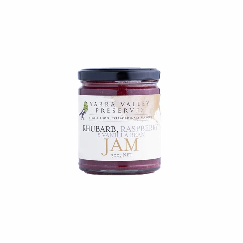 Rhubarb Raspberry & Vanilla Bean Jam 300g