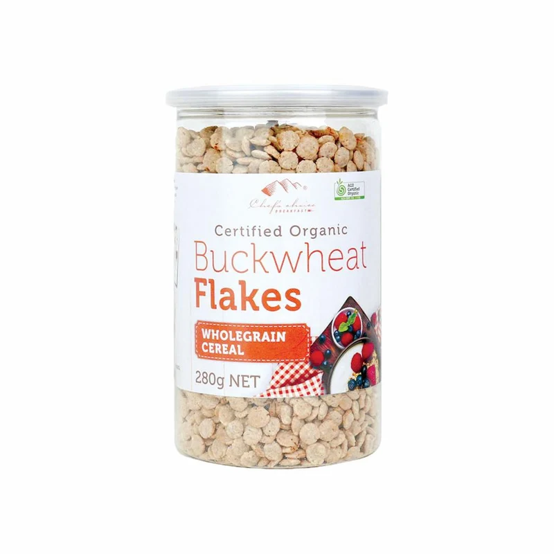 Organic Buckwheat Flakes Wholegrain Cereal 280g