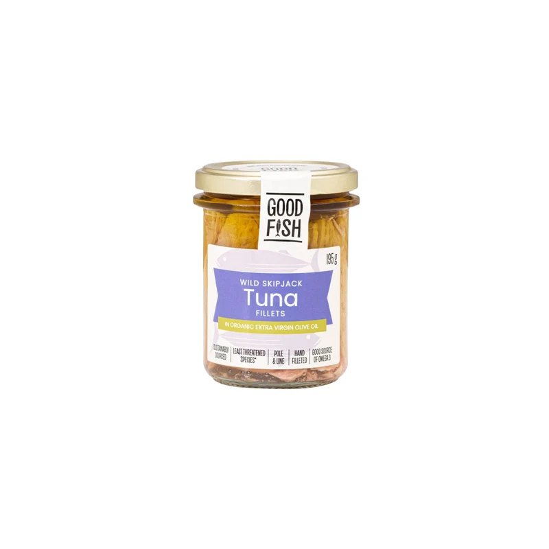 Wild Skipjack Tuna Fillets In Olive Oil 195g