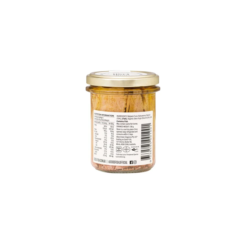Wild Skipjack Tuna Fillets In Olive Oil 195g