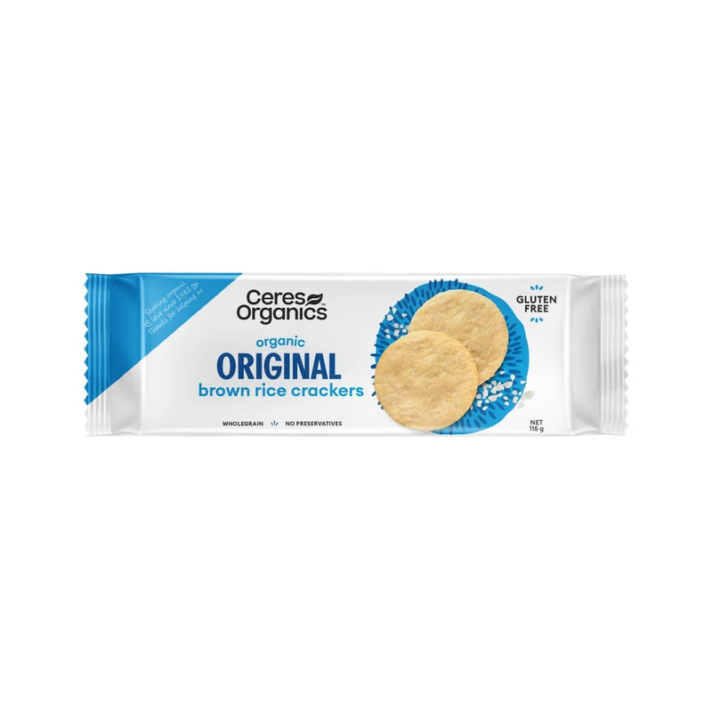 Brown Rice Crackers Original 115g