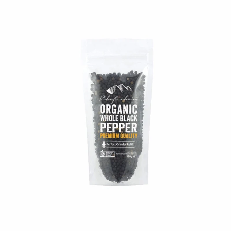 Organic Whole Black Pepper 120g
