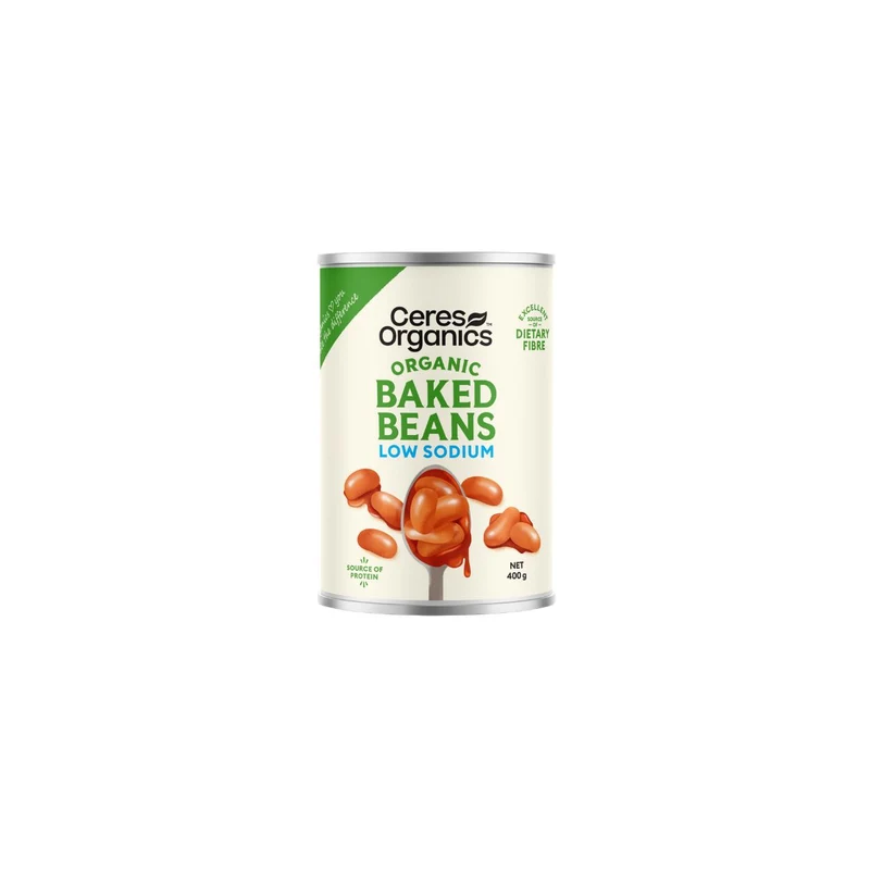 Organic Baked Beans Low Sodium 400g