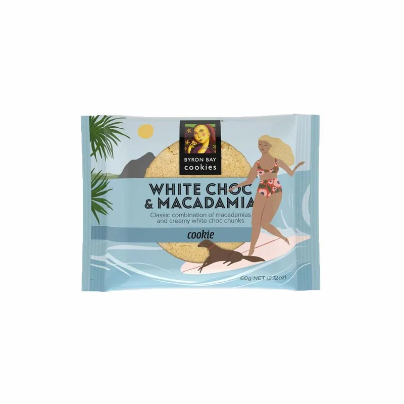 White Choc & Macadamia Cookie 60g