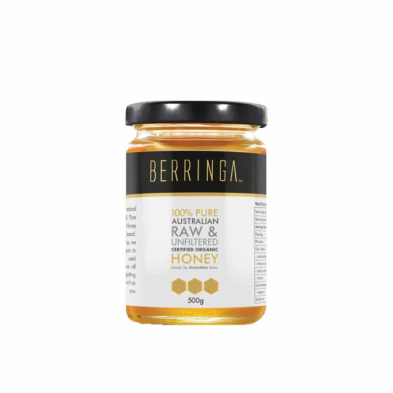 Australian Pure Organic Raw & Unfiltered Honey 500g