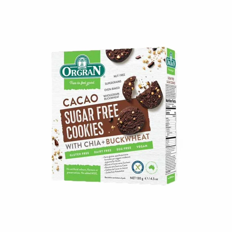 Sugar Free Cacao Cookies 130g
