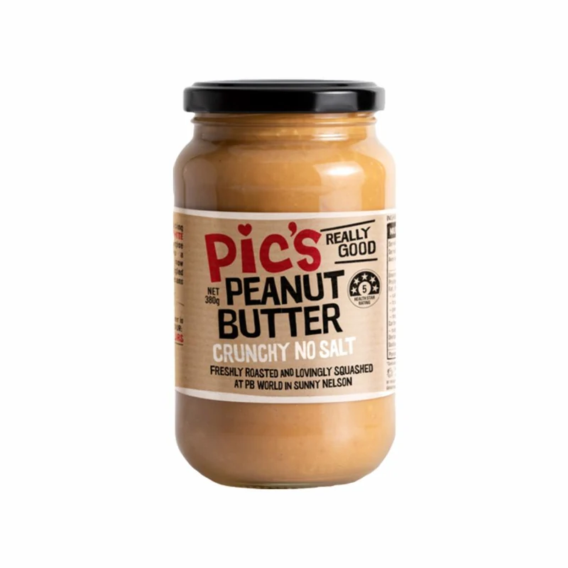 Peanut Butter Crunchy No Salt 380g